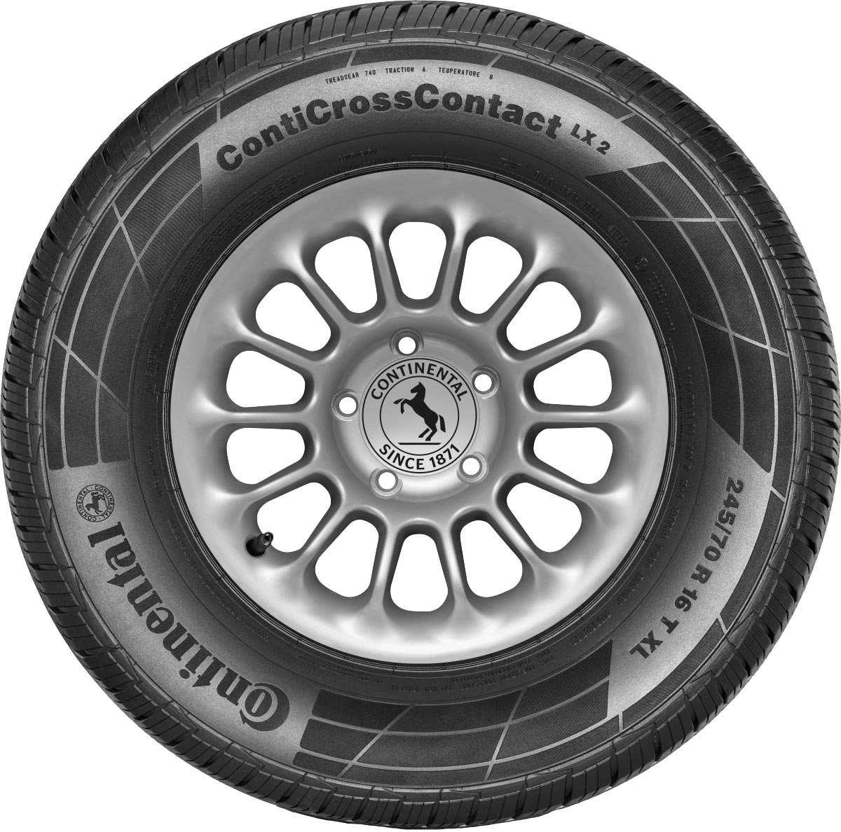 Pneu Aro 17 Continental 215X60R17 96H Cross Contact LX2 - Imagem 3